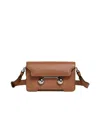 Marni Trunkaroo Foldover-top Mini Shoulder Bag In Brown