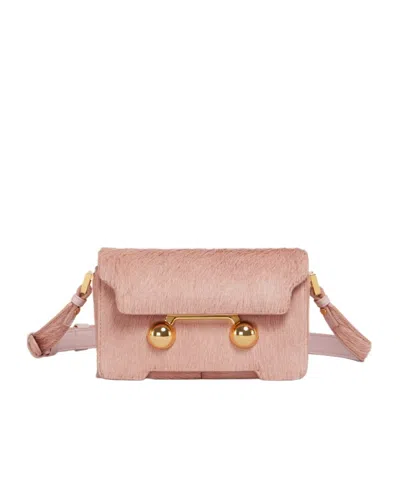 Marni Trunkaroo Mini Shoulder Bag In Pinkgummy