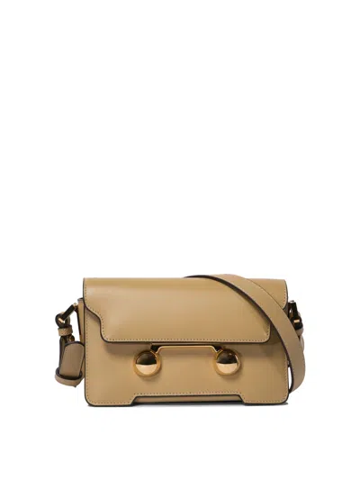 Marni Trunkaroo Mini Shoulder Bags In Beige