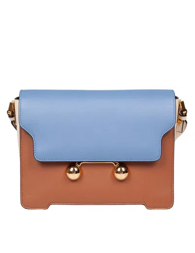 Marni Trunkaroo Rectangular Shoulder Bag Made Of Calfskin In Multicolor