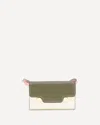 Marni Trunkaroo Embellished Color-block Leather Shoulder Bag In Green