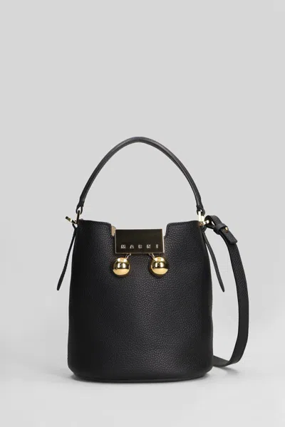 Marni Trunkaroo Shoulder Bag In Black