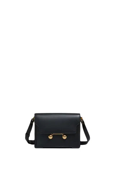 Marni Trunkaroo Shoulder Bag In Black