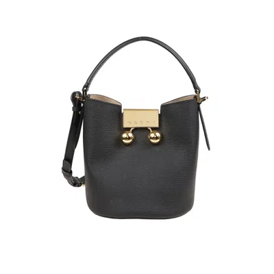 Marni Trunkaroo Shoulder Bag In Black