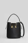 Marni Trunkaroo Shoulder Bag In Black Leather In Black