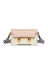 Marni Womens Zo878 Trunkaroo Colour-block Medium Leather Shoulder Bag In Nude