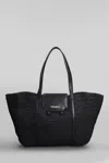 Marni Medium Black Raffia-effect Trunkaroo Beach Bag In Black