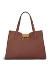 Marni Brown Trunkaroo Tote Bag In Brown