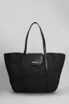 Marni Trunkaroo Tote In Black Raffia In Black
