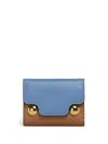 Marni Trunkaroo Trifold Leather Wallet In 褐色