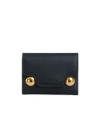 Marni Black Leather Trunkaroo Trifold Wallet In Black