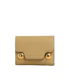 Marni Trunkaroo Trifold Leather Wallet In Nude