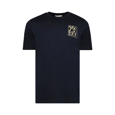 Pre-owned Marni T-shirt 'blue/black' | Men's Size 54