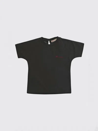 Marni Babies'  T-shirt Kids Color Grey In Black