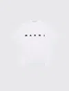 Marni Kids Logo-printed Crewneck T-shirt In White