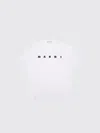 Marni Kids Logo-printed Crewneck T-shirt In White