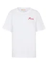 Marni Cotton Logo-print Short-sleeve T-shirt In White