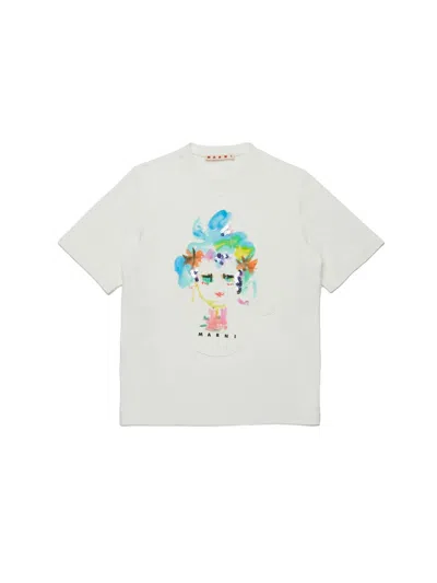 Marni T-shirt With Logo In White