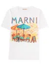 Marni Tshirt With Print In Multi