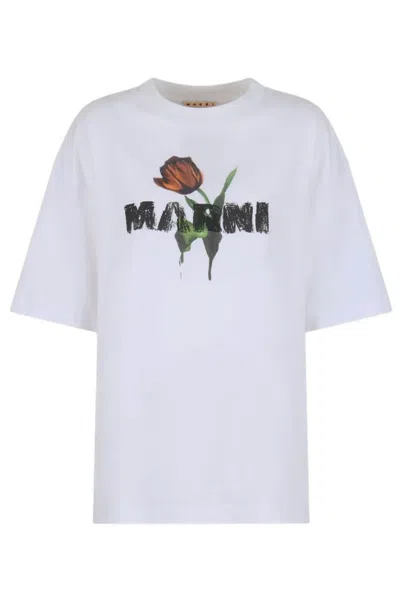 Marni T-shirts And Polos In Bianco