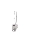Marni Stylish Design Textured Drop Earrings In White