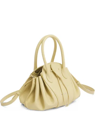 Marni Tulipea Buffalo-leather Shoulder Bag In Pink
