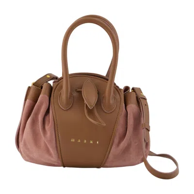 Marni Tulipea Small Shoulder Bag -  - Leather - Brown