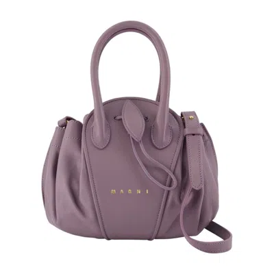Marni Tulipea Small Shoulder Bag -  - Leather - Purple