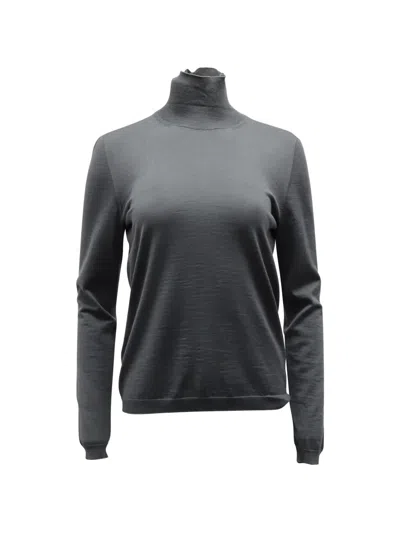 Pre-owned Marni Turtleneck Long-sleeve Sweater In Gray