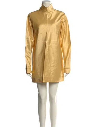 Pre-owned Marni Turtleneck Mini Dress W/ Tags In Yellow