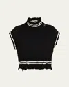 Marni Turtleneck Sleeveless Boxy Sweater