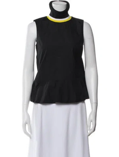Pre-owned Marni Turtleneck Sleeveless Top In Gray