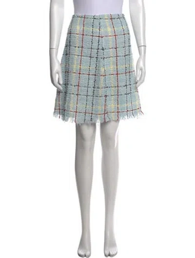 Pre-owned Marni Tweed Knee-length Skirt In Blue
