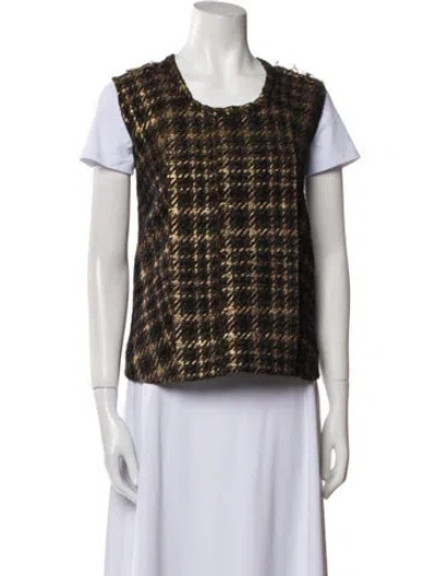 Pre-owned Marni Tweed Pattern Vest In Multi