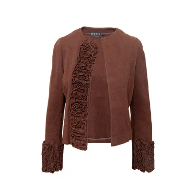 Marni Twill Jacket - '10s In Brown