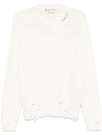 MARNI TWISTED CREW-NECK SWEATER