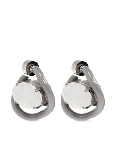 Marni Twisted Earrings In Gray