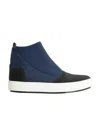 Marni Two-color Stitching And Ankle Boots In Blue