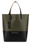 Marni Borsa Shopping In Tela Bicolor  Uomo