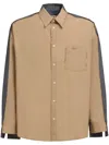 Marni Two-tone Design Shirt In Neutrals