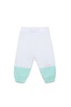 Marni Pantaloni Jogger In Felpa Bicolor In White
