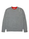 Marni Two-tone Jumper In Gray