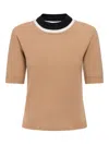 Marni Womens 00m20 Colour-block Short-sleeved Wool Jumper