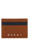 Marni Saffiano Leather Color Block Cardholder