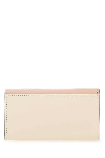 Marni Two-tone Leather Key Chain Case In Z605m