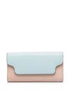 Marni Two-tone Leather Keyholder In Brown