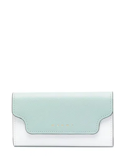 Marni Two-tone Leather Keyholder In White
