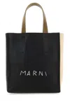 Marni Two-tone Leather Mini Museo Handbag