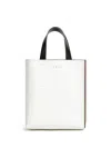 Marni Dual Tone Tote Bag With Handles And Strap In White