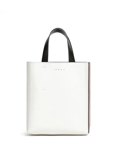 MARNI TWO-TONE LEATHER TOTE BAG